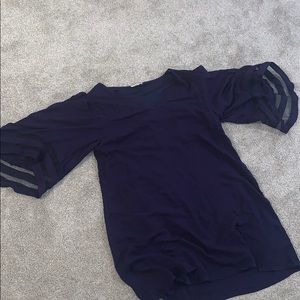 Blue bell sleeve shift dress - Vici